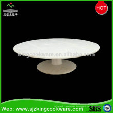 China Traditional Design Daily Used White Cake Stand, Fine Stone Fruit Cake Plate